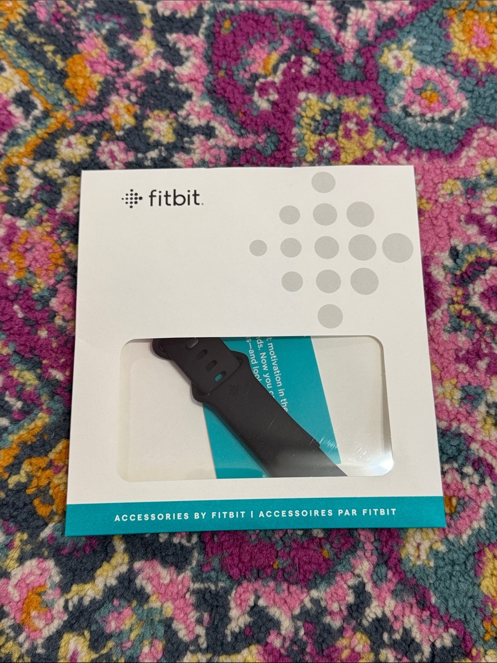 fitbit Black Silicone Replacement Band